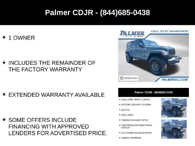 Certified 2024 Jeep Wrangler Unlimited Rubicon 392 AWD/4WD image 30