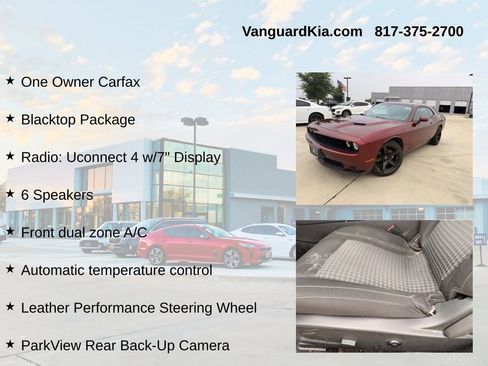 Used 2021 Dodge Challenger SXT w/ Blacktop Package RWD image 6