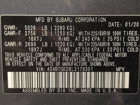 Used 2020 Subaru Outback Onyx Edition XT w/ Popular Package #2 AWD/4WD image 33