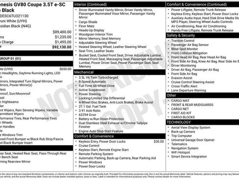 New 2026 Genesis GV80 3.5T Prestige image 8