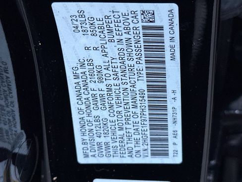 Used 2023 Honda Civic Touring image 36