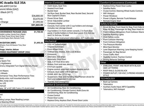 Used 2023 GMC Acadia SLE w/ Driver Convenience Package image 2