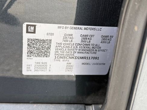 Used 2021 Chevrolet Tahoe LT w/ LT Signature Package image 68