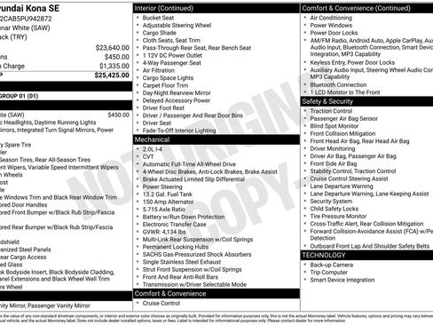 Used 2023 Hyundai Kona SE image 44