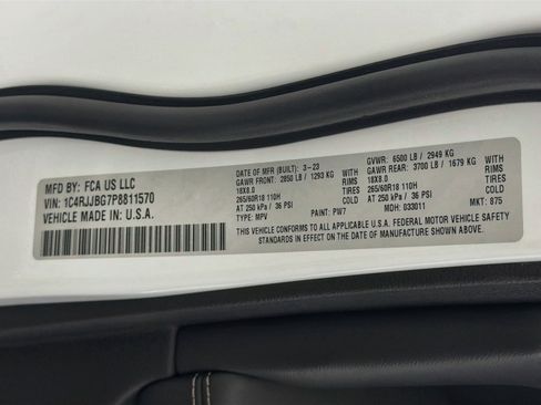 Used 2023 Jeep Grand Cherokee L Limited w/ Luxury Tech Group II RWD image 12