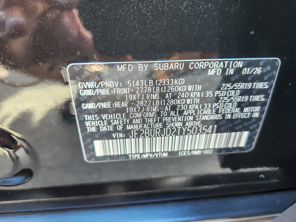 Certified 2026 Subaru Outback Touring XT AWD/4WD image 22