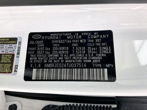 Certified 2026 Hyundai Palisade XRT Pro AWD/4WD image 33