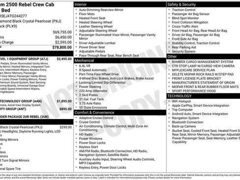 New 2026 RAM 2500 Rebel w/ Rebel Level 1 Equipment Group AWD/4WD image 7