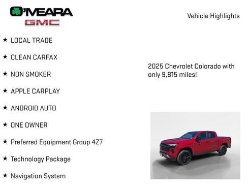 Used 2025 Chevrolet Colorado Z71 w/ Technology Package AWD/4WD image 8