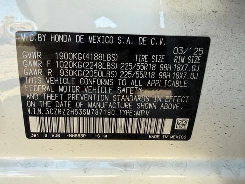 Certified 2025 Honda HR-V Sport image 45