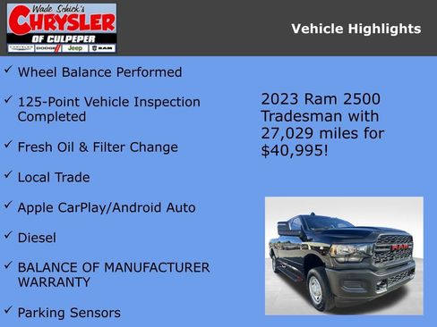 Used 2023 RAM 2500 Tradesman image 6