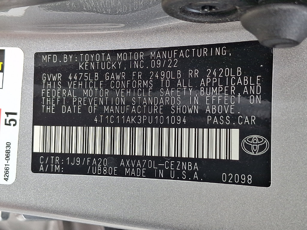 Certified 2023 Toyota Camry LE FWD image 26
