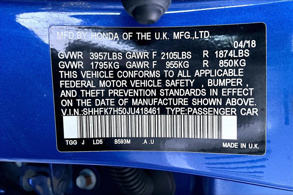 Used 2018 Honda Civic EX image 18