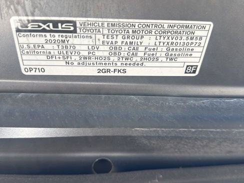 Used 2020 Lexus ES 350 F Sport w/ Accessory Package FWD image 8