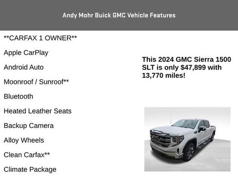 Used 2024 GMC Sierra 1500 SLT w/ SLT Premium Plus Package AWD/4WD image 4