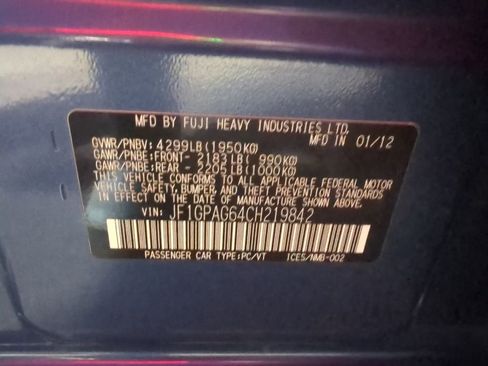 Used 2012 Subaru Impreza 2.0i Limited image 7