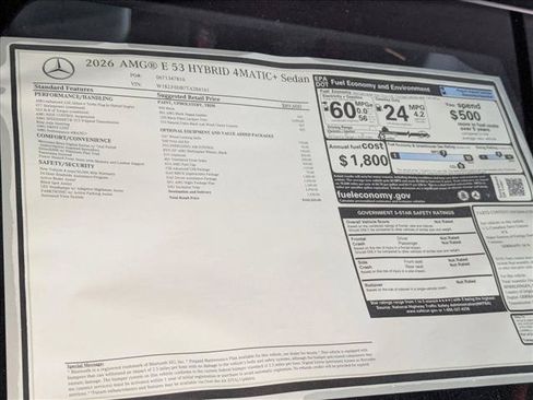 New 2026 Mercedes-Benz E 53 AMG e 4MATIC Sedan image 18