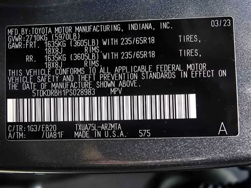 Used 2023 Toyota Highlander XLE AWD/4WD image 30