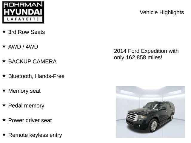 Used 2014 Ford Expedition Limited w/ Equipment Group 301A AWD/4WD image 8