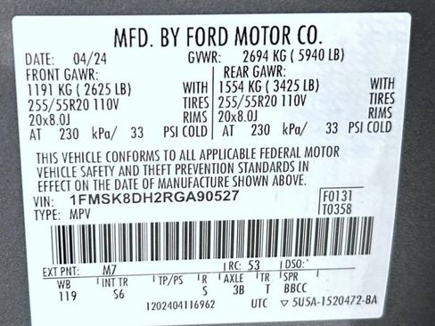 Used 2024 Ford Explorer XLT w/ Equipment Group 202A AWD/4WD image 25