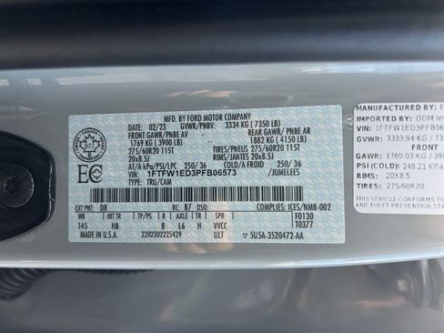 Used 2023 Ford F150 Lariat w/ Equipment Group 502A High AWD/4WD image 36