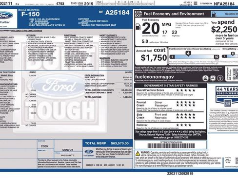 Used 2022 Ford F150 Lariat w/ Equipment Group 502A High image 6