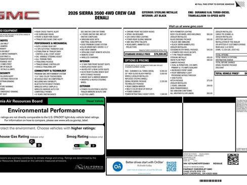 New 2026 GMC Sierra 3500 Denali w/ Denali Reserve Package AWD/4WD image 4
