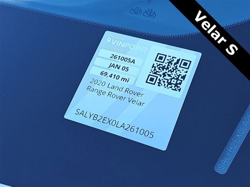 Used 2020 Land Rover Range Rover Velar S image 25