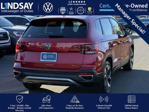 Certified 2022 Volkswagen Taos SEL image 7