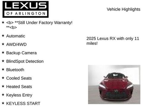 Used 2025 Lexus RX 350 image 7