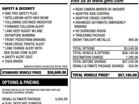 Certified 2023 GMC Acadia Denali w/ Denali Ultimate Package image 3