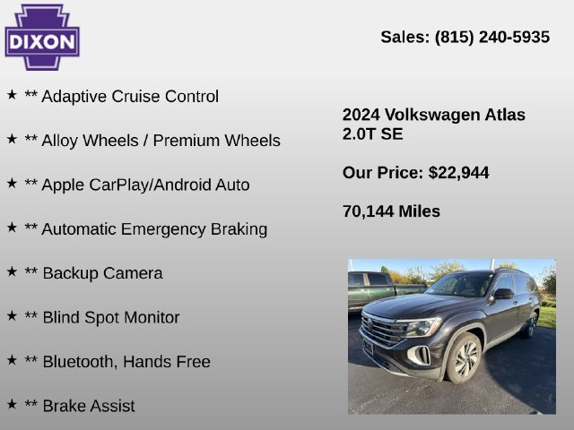 Used 2024 Volkswagen Atlas SE AWD/4WD image 4