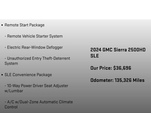 Used 2024 GMC Sierra 2500 SLE w/ SLE Value Package; image 18