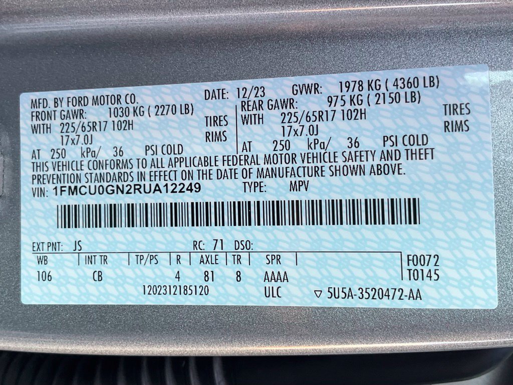 Used 2024 Ford Escape Active w/ Tech Pack #2 FWD image 45