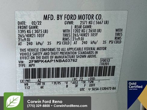 Used 2022 Ford Edge ST w/ Equipment Group 401A AWD/4WD image 38