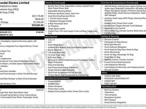 New 2026 Hyundai Elantra Limited w/ Cargo Package image 4