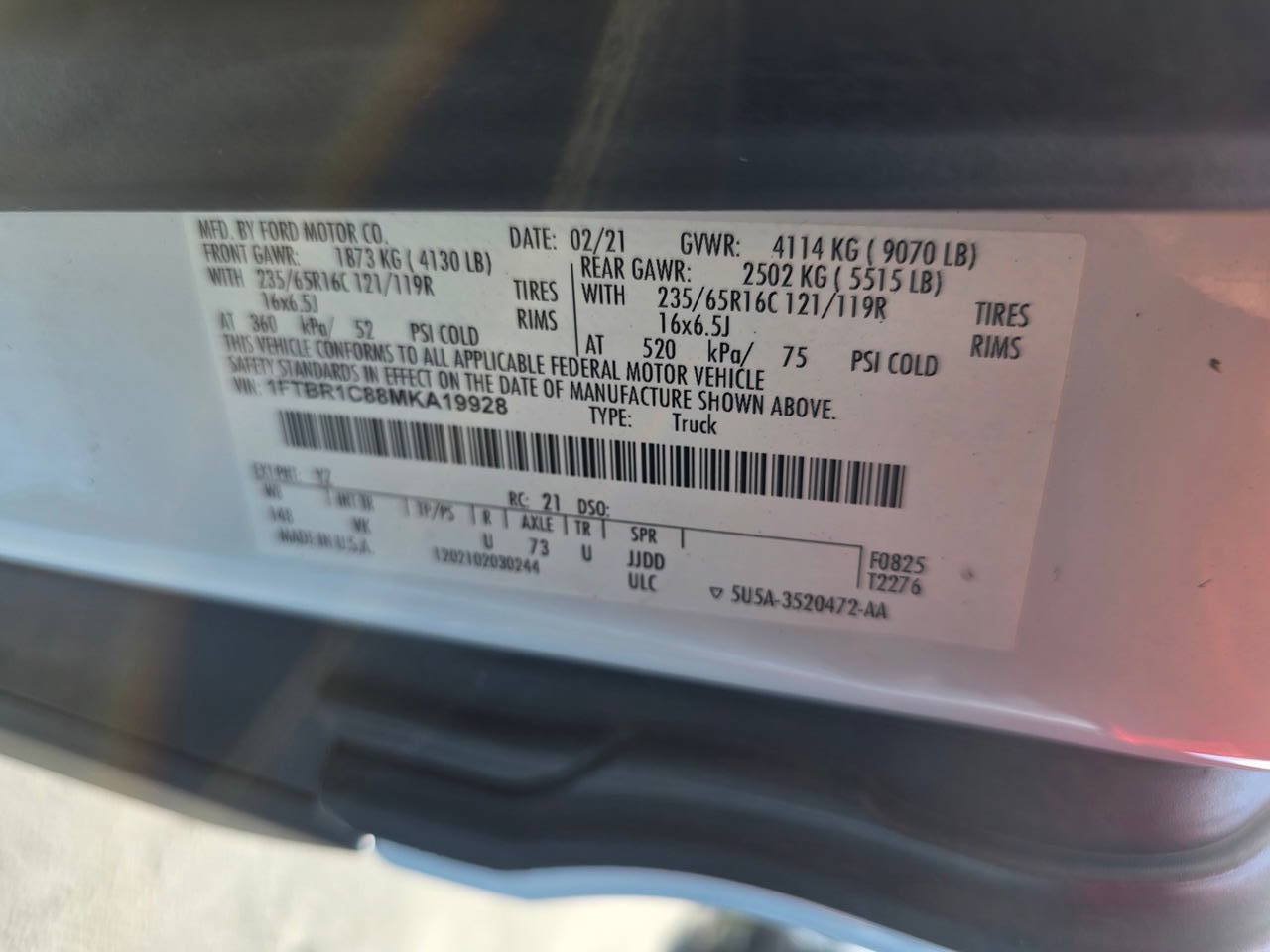 Used 2021 Ford Transit 250 Medium Roof RWD image 26