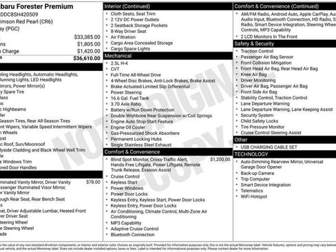 Used 2025 Subaru Forester Premium AWD/4WD image 8