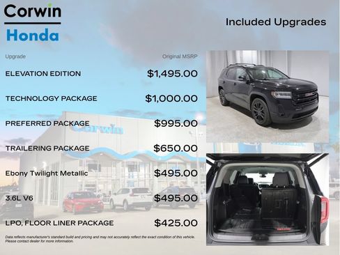 Used 2023 GMC Acadia SLT w/ Elevation Edition AWD/4WD image 4
