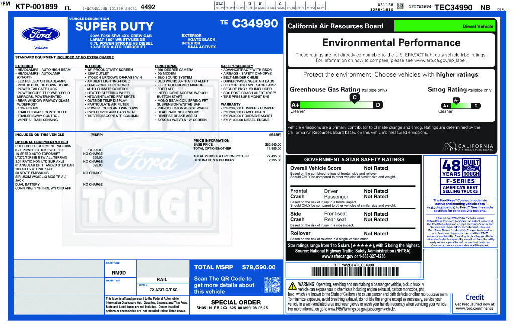 Certified 2026 Ford F250 Lariat AWD/4WD image 9