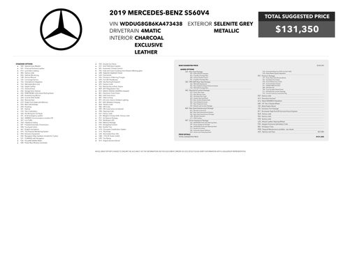 Used 2019 Mercedes-Benz S 560 4MATIC Sedan w/ Premium Package image 5