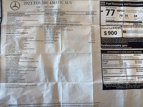 Used 2023 Mercedes-Benz EQS 580 4MATIC SUV image 43