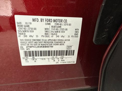 Used 2019 Ford Edge SEL w/ Equipment Group 201A FWD image 54
