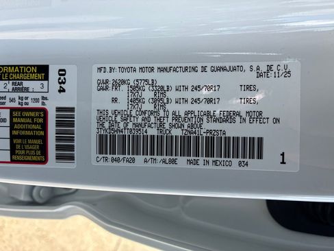 New 2026 Toyota Tacoma SR image 47