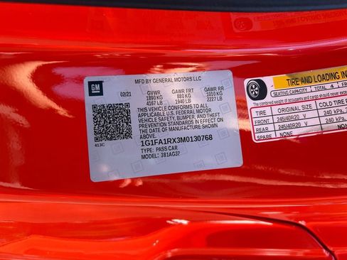 Used 2021 Chevrolet Camaro LT w/ RS Package RWD image 35