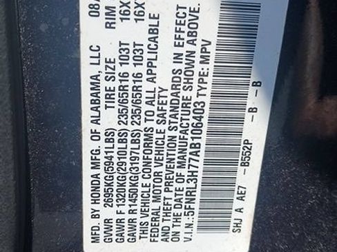 Used 2010 Honda Odyssey EX-L image 8