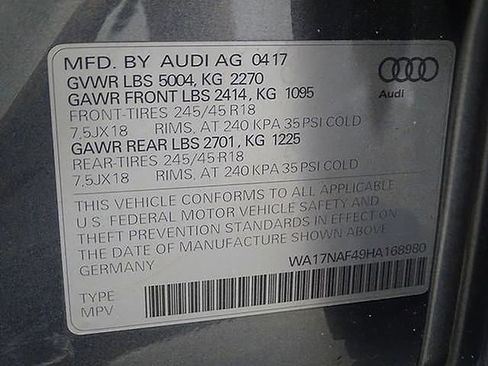 Used 2017 Audi A4 2.0T allroad Premium w/ Audi MMI Navigation Plus image 24