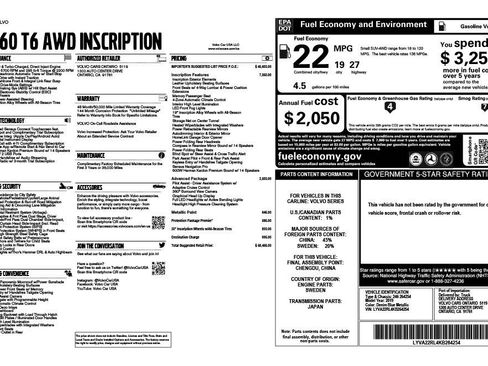 Used 2019 Volvo XC60 T6 Inscription w/ Protection Package Premier image 14