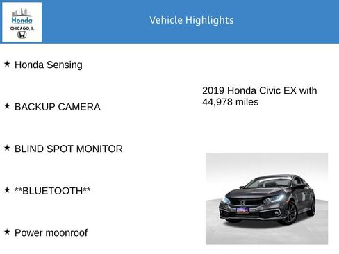Used 2019 Honda Civic EX image 7