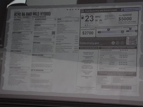 New 2026 Volvo XC90 B6 Ultra image 18